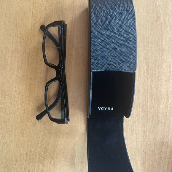 Prada black eyeglasses with Prada case - Picture 4 of 5